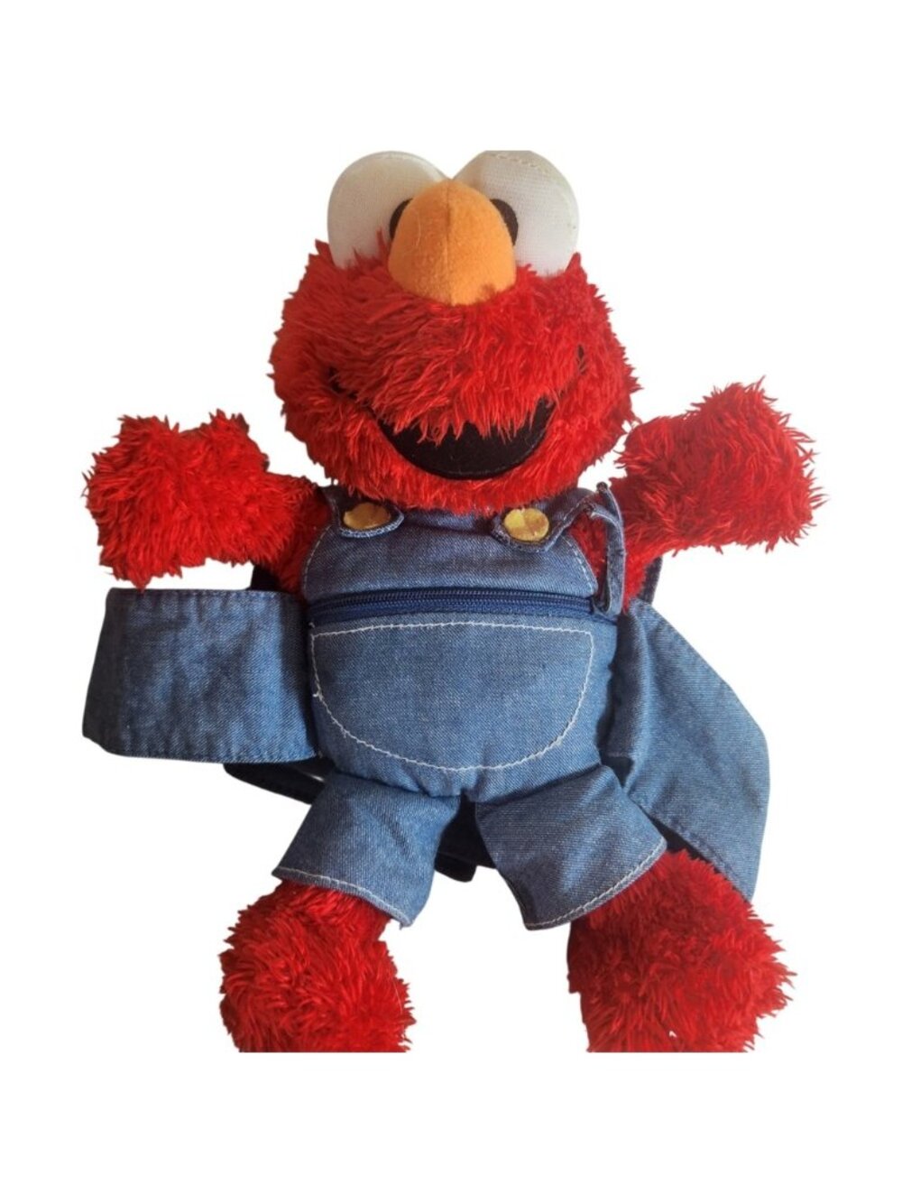 Munchkin Sesame Street Elmo‎ Toddler Safety Harness Handstrap Denim Overalls